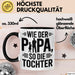 Papa Vatertag Tasse Becher Geschenk Lustige Geschenkidee Spruch Wie Der Papa So Die Tochter Trendation