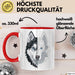 Wolf Tasse Geschenk Wolf für Wildtierfreunde Rot Trendation