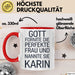 Karin Tasse Geschenk Gott Formte Die Perfekte Frau Karin Geschenkidee Rot Trendation