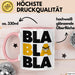 Sarkasmus Tasse Geschenkidee Bla Sarkastischer Humor Rosa Trendation