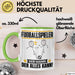 Fußballspieler Tasse Geschenk für Fußballspieler Der Mann Der Alles Kann Geschenkidee zum Geburtstag Grün Trendation