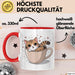 Katzenbesitzer Tasse Geschenk Lustige Geschenkidee Spruch Für Katzen Eltern Rot Trendation