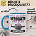 3D Drucker Tasse "Verrückte 3D Drucker" Geschenkidee für TechnikFans Blau Trendation