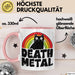 Death Metal Tasse Geschenk Katze Becher Geschenkidee Humor Katzen-Liebhaber Rosa Trendation