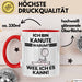 Kanute Geschenk Tasse Lustiger Spruch Ich Bin Kanute Warum Weil Ich Es Kann Geschenkidee Bester Kanute Geburtstag Kaffee-Becher Rot Trendation