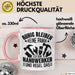 Handweker Tasse Geschenk Ruhig Bleiben Ich Bin Handwerker Und Regel Das Geschenkidee Rosa Trendation