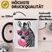 Zebra Kaugummi Tasse Geschenk Lustige Geschenkidee Spruch Schwarz Trendation