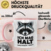 Waschbär Tierliebhaber Tasse Geschenk Lustige Geschenkidee Spruch Ich Mag Halt Waschbären Ok Rosa Trendation
