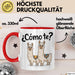 Spanischlehrer Unterricht Tasse Geschenk Lustige Geschenkidee Spruch ¿Cómo Te Llamas Rot Trendation
