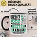Leser Geschenk Lustiger Spruch für Leser Geschenkidee Bester Leser Der Welt Schwarz Trendation