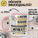 Athlet Geschenk Tasse Lustiger Spruch Erheben Sie Sich Der Athlet Betritt den Raum Rosa Trendation
