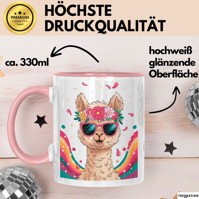 Alpaka Fan Tasse Geschenk Lustige Geschenkidee Spruch Für Alpaka Liebhaber Rosa Trendation