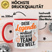 Büro Arbeit Kollege Tasse Becher Geschenk Lustige Geschenkidee Spruch Diese Legende Verlässt Das Beste Team Der Welt Rot Trendation