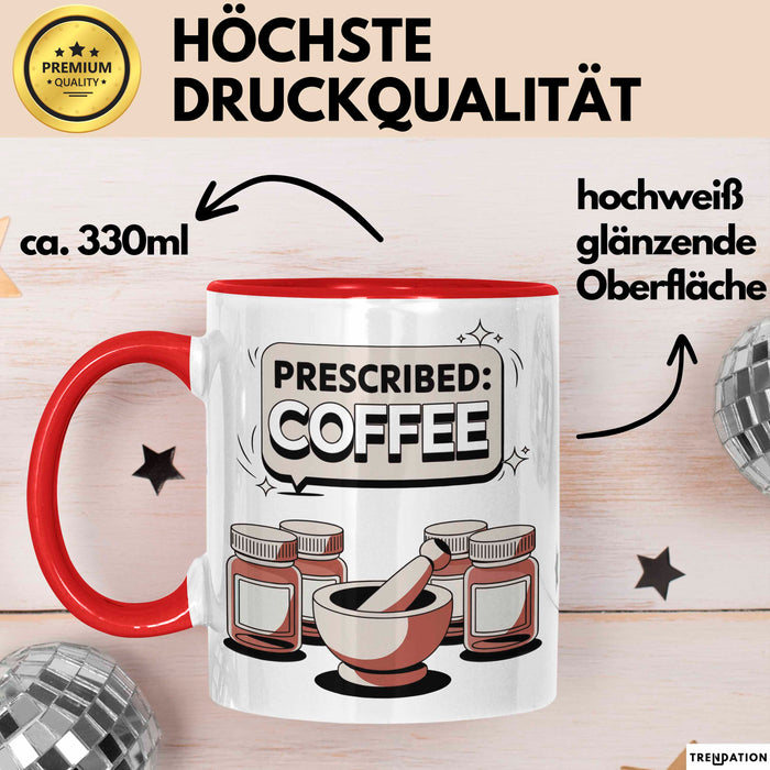 Apotheker Tasse Geschenk Lustige Geschenkidee Spruch Für Medizin Experten Rot Trendation