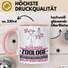 Zoologe Geschenk Tasse Ich Bin Zoologe Aber Sag Doch Einfach Superheld Lustige Geschenkdiee für Zoologe Kaffee-Becher Rosa Trendation