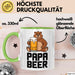 Papa Vatertag Tasse Becher Geschenk Lustige Geschenkidee Spruch Papa Bierbär Grün Trendation