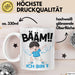Tasse BÄÄM Ich bin 7 Kindergeburtstagsgeschenk mit DabTanz Weiß Trendation
