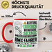 BMX-Fahrer Geschenk Tasse Lustiger Spruch Erheben Sie Sich Der BMX-Fahrer Betritt den Raum Rot Trendation