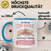 Stricken Tasse Geschenk Strickaholic Auf Dem Weg Zur Besserung Geschenkidee Hobby Blau Trendation