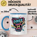 Diner Fan Tasse Geschenkidee für Retro Essen Liebhaber Blau Trendation