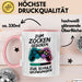Gamer Gaming Liebhaber Tasse Geschenk Lustige Geschenkidee Spruch Zum Zocken Geboren Zur Schule Gezwungen Rosa Trendation