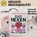 Stricken Tasse Geschenk Echte Hexen Haben Zwei Zauberstäbe Geschenkidee Strickerin Oma Becher Rosa Trendation