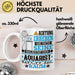 Aquarist Geschenk Tasse Lustiger Spruch Erheben Sie Sich Der Aquarist Betritt den Raum Weiß Trendation