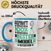 Model Geschenk Lustiger Spruch für Model Geschenkidee Bester Model Der Welt Blau Trendation