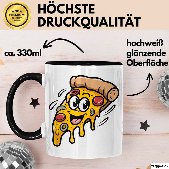 Pizzaliebhaber Tasse Geschenkidee für Pizza Slice Süchtige Trendation