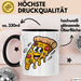 Pizzaliebhaber Tasse Geschenkidee für Pizza Slice Süchtige Trendation