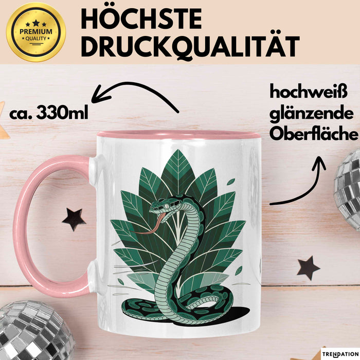 Reptilien Liebhaber Tasse Geschenk Lustige Geschenkidee Spruch Für Kaltblütige Fans Rosa Trendation