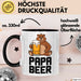 Papa Vatertag Tasse Becher Geschenk Lustige Geschenkidee Spruch Papa Bierbär Trendation