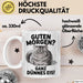 Morgen Tasse Geschenk Guten Morgen Ganz Duennes Eis Geschenkidee Lustig Katze Weiß Trendation