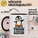 Sarkastischer Pinguin Tasse Geschenk Lustige Geschenkidee Spruch Ich Bin Ein Pinguin Schwarz Trendation