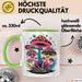 Pilz Fan Tasse Geschenkidee für Pilzliebhaber Grün Trendation