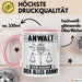 Anwalt Tasse Geschenk für Anwalt Der Mann Der Alles Kann Geschenkidee zum Geburtstag Rosa Trendation