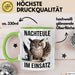 Nachteule Nachtarbeiter Tasse Geschenk Lustige Geschenkidee Spruch Nachteule Im Einsatz Grün Trendation