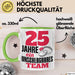 25 Jahre Tasse Geschenk Hochzeitstag Unschlagbares Team Spruch Grün Trendation