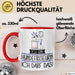 Geschenk für Hundefriseurin Tasse Lustige Geschenkidee Geburtstag Ich Bin Hundefriseurin Ich Darf Das Rot Trendation