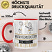 Musikveranstalterin Geschenk Tasse Becher Die Frau Die Allen Kann Geschenkidee für eine Musikveranstalterin Lustig Rot Trendation