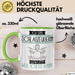 Schlagzeugerin Tasse Geschenk Ich Bin Schlagzeugerin Warum Weil Ich Es Kann Geschenkidee Geburtstag Grün Trendation