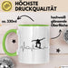 Skateboarder Geschenk Tasse Herzschlag Geschenkidee Jungs Skater Grün Trendation