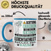 Leichtathlet Geschenk Tasse Lustiger Spruch Erheben Sie Sich Der Leichtathlet Betritt den Raum Blau Trendation