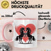 Pferd Tier Herz Tasse Geschenk Lustige Geschenkidee Spruch Rosa Trendation