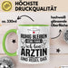 Ärztin Tasse Geschenk Ruhig Bleiben Ich Bin Ärztin Und Regel Das Geschenkidee Hausärztin Grün Trendation