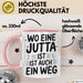 Jutta Tasse Geschenk Wo Eine Jutta Ist Ist Auch Ein Weg Geschenkidee Becher mit Name Rosa Trendation