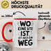 Ute Tasse Geschenk Wo Eine Ute Ist Ist Auch Ein Weg Geschenkidee Becher mit Name Rot Trendation