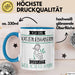 Katzenliebhaberin Tasse Geschenk Ich Bin Katzenliebhaberin Warum Weil Ich Es Kann Geschenkidee Geburtstag Blau Trendation