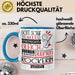 Rockerin Geschenk Becher Tasse Gott Schuf Alle Menschen Gleich Nur Die Besten Durfeten Rockerin Werden Geschenkidee Lustig Blau Trendation