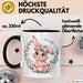 Kaninchen Hase Tierliebhaber Tasse Geschenk Lustige Geschenkidee Spruch Schwarz Trendation